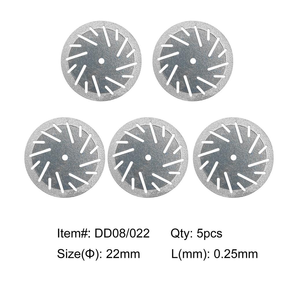 5pcs Dental Diamond Disc  Double Sided Grit Cutting