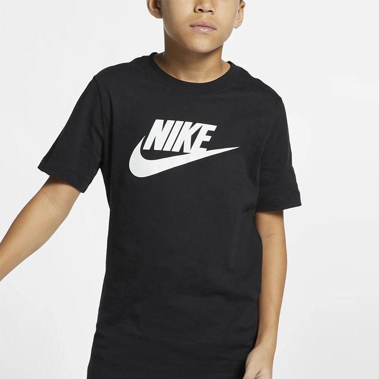 Nike Sportswear Graphic Print Casual Short-Sleeve T-Shirt Kids Tops Black AR5252-013