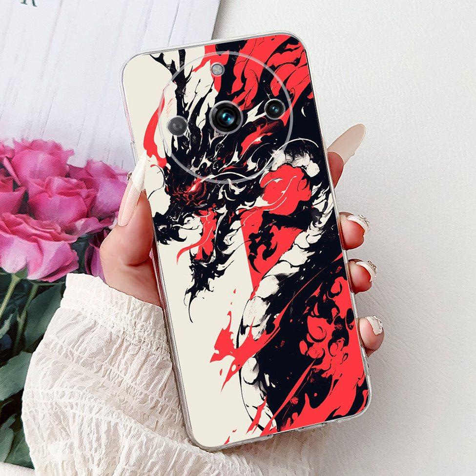 For Realme 11 Pro Plus RMX3740 RMX3741 Cover For Realme 11 Pro+ Case Simple Fashion Letters A-Z Pattern Design Silicone Bumper