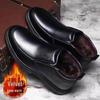 Men's Winter High-Top Cotton Boots: Warm Velvet-Lined Casual Shoes for Middle-Aged and Elderly.