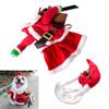 Pet Santa Costume with Santa Hat for Cat Dog Christmas Party Cats Festival Costume All Size Cat Dog Cosplay Accessories