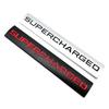 3D Metal Supercharged Logo Rear Trunk Emblem Badge Car Sticker Car Styling Accessories