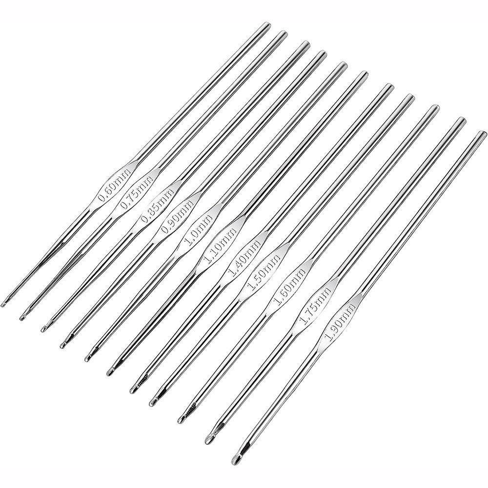 Small Size Crochet Hooks Stainless Steel Knitting Needles New Yarn Weave Tool  Carpet