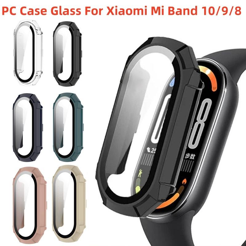 PC Case Glass For Xiaomi Mi Band 10 9 8 Anti-scratch Watchband Screen Protector Bumper for Xiomi Mi Band 9 Ceramic Miband 10 Cover Shell