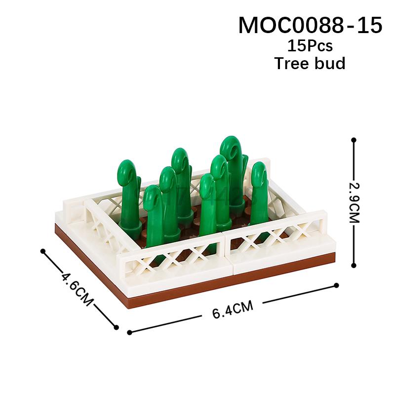 MOOXI Городская ферма MOC Детали Фигурки Набор строительных блоков Растение Дерево Лист Цветок Трава Сад Модель Друзья Кирпичи Игрушки Для Детей