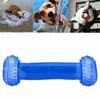 TPR Dog Chew Toy Dumbbell Shape Cooling Dog Toy Bite Tough Dog Teething Toy  Teeth Cleaning