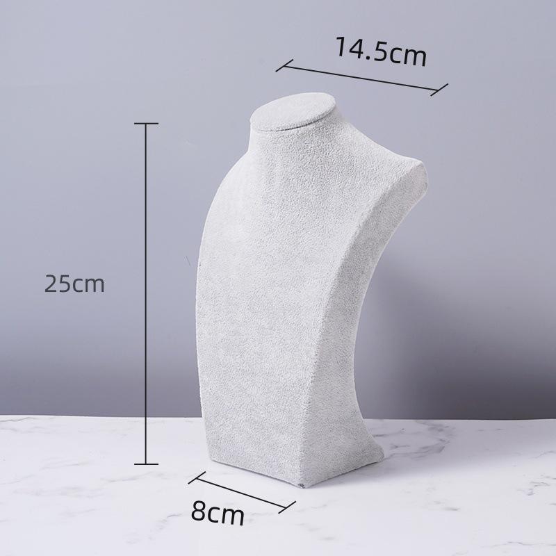 Flannel Necklace Display Stand - Portrait Jewelry Holder