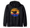 Винтажный ретро закат смешной подарок для любителя животных худи на молнии