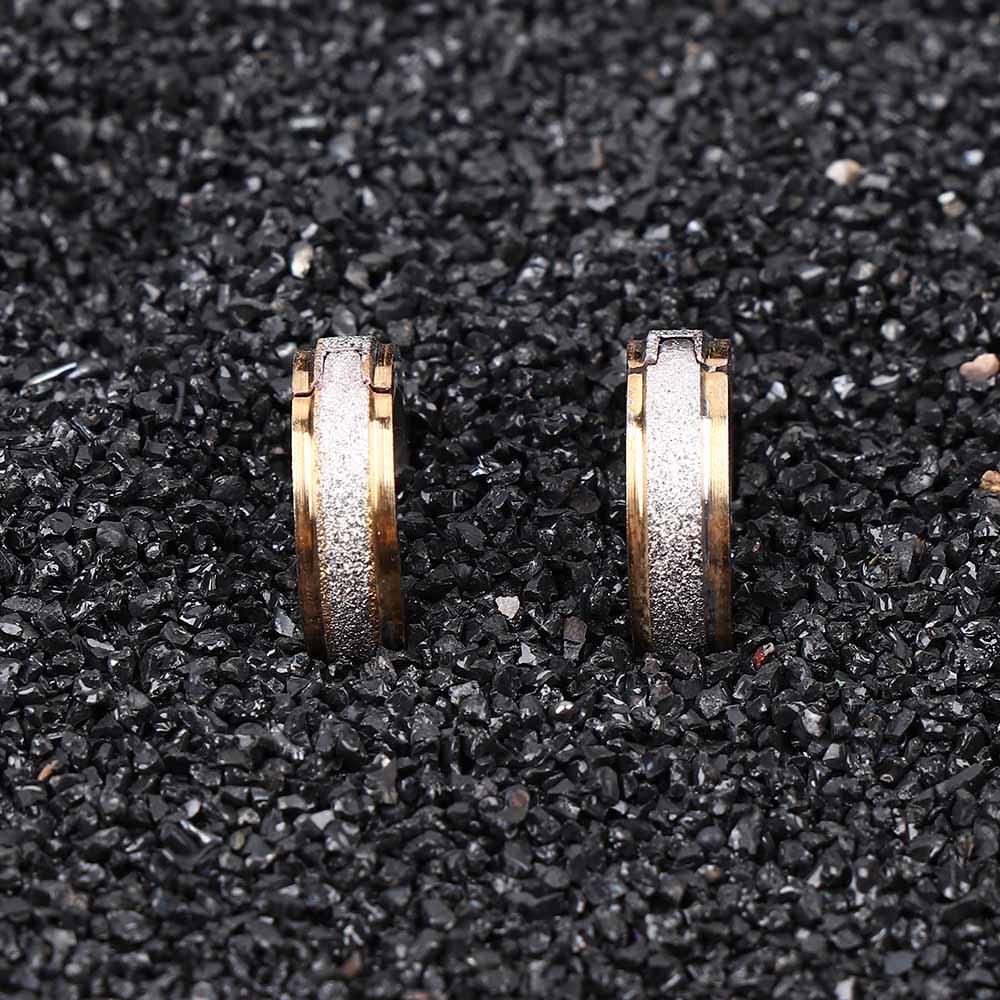 Mens Style Jewelry Man Women Fashion Gold Polish Hoop Earrings Simple Circle