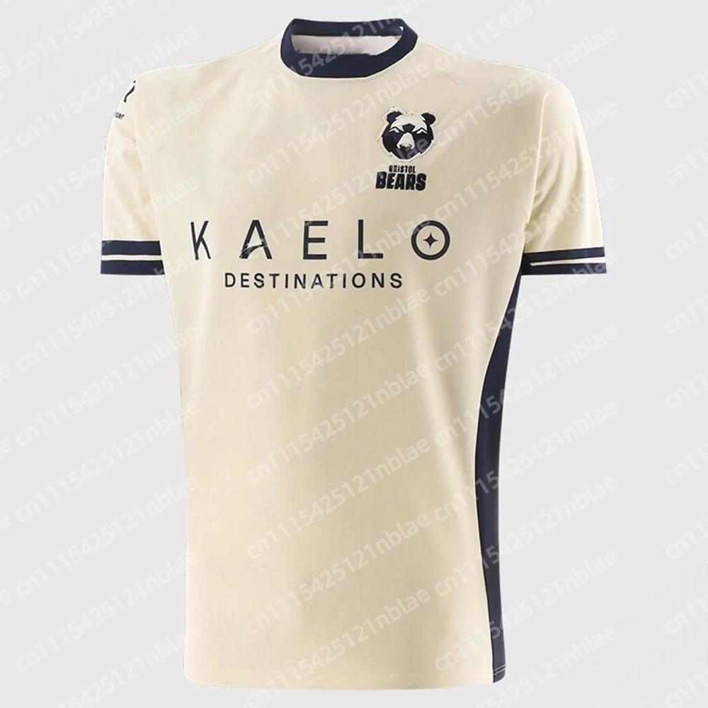 2026 Сине-полосатая регбийка Bristol Bears KAELO DESTINATIONS Спонсорская регбийная футболка для мужчин Семья Дети Футболки Мода Быстросохнущая
