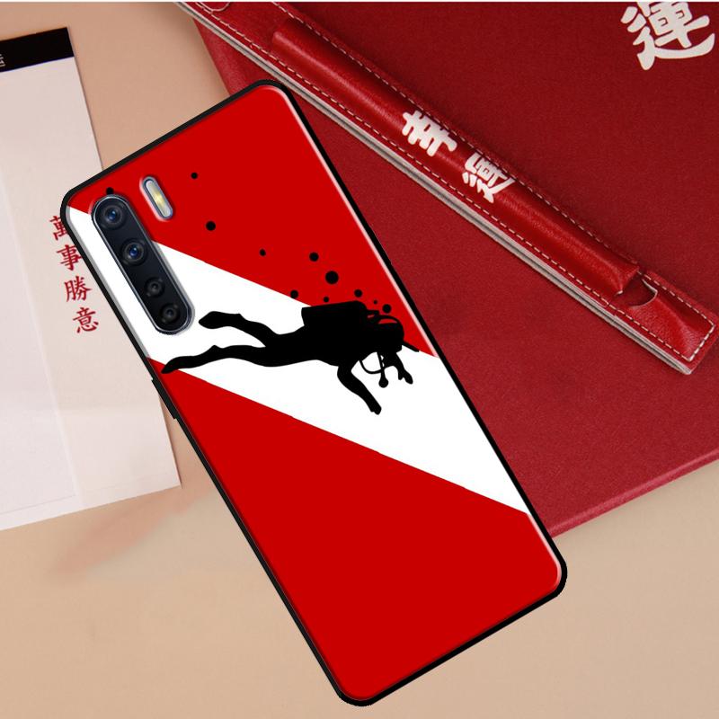 Diver Down Scuba Case For Oppo A40 A78 A54 A74 A94 A17 A57 A77 A76 A16 A96 A18 A60 A80 A38 A58 A98 A15 A5 Pro