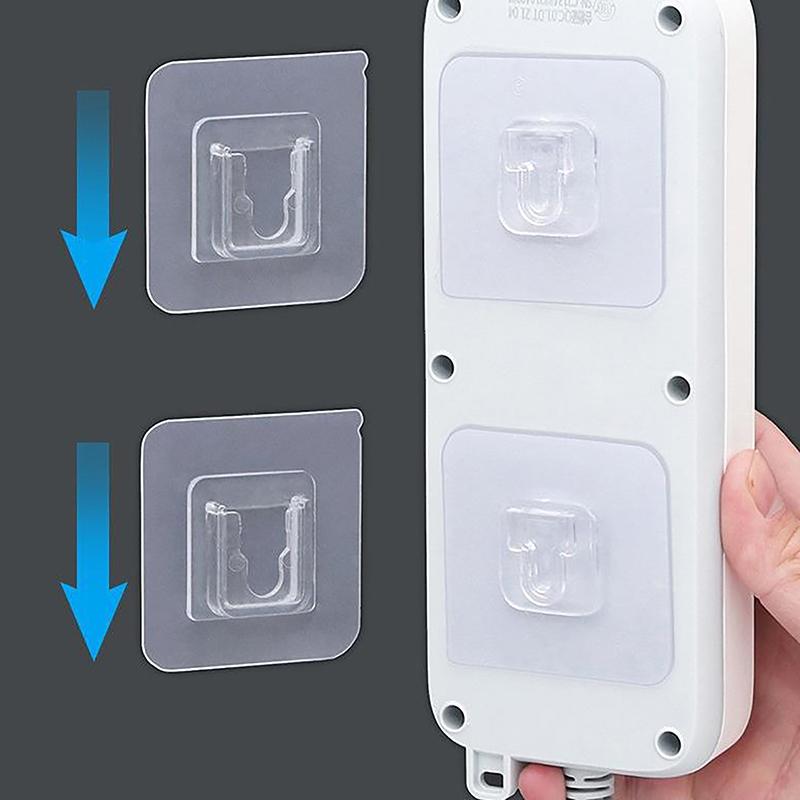 1-10 пар двухсторонних самоклеящихся настенных крючков, прозрачные присоски, крючки-присоски, многоцелевые держатели для органайзеров для спальни и кухни