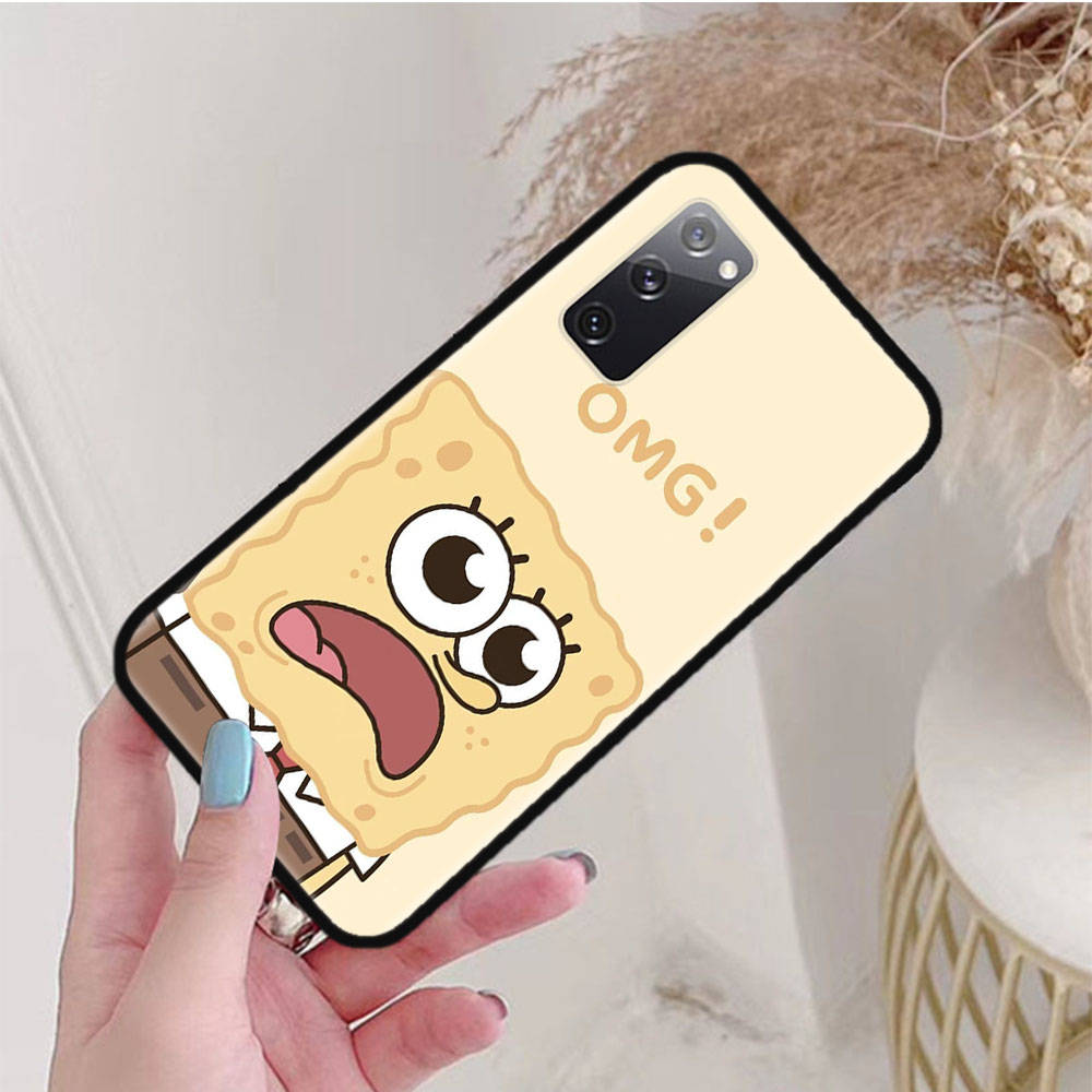 Черный чехол для OPPO Reno 8 6 5 4 Pro Plus Find X3 A17 A3 A31 A38 A40 A53 A54 A55 A74 A76 A78 A77 A80 A94 A95 A96 Lite S-40 Губка Боб
