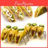 Premium Food Grade Stainless Steel U-shaped 2-slot Taco Rack For Tables