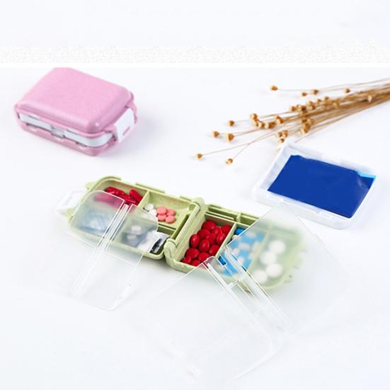 Портативный 8 отсеков, органайзер для хранения таблеток и лекарств, чехол-держатель