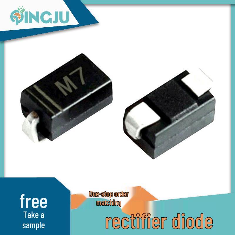 Surface Mount Diode 1N4007 M7, DO-214AC SMA, 1A 1000V Rectifier