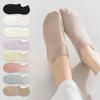 Women's Summer Thin Silicone Non Slip Non Drop with Anti Odor Invisible Shallow Mouth Boat Socks