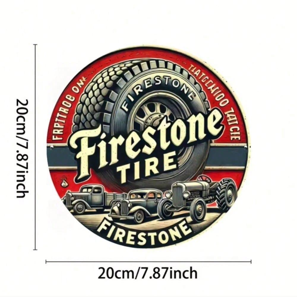 Металлическая арт-вывеска Firestone, Винтажная, Прочный Декор для Стен indoors/outdoors, Вариант Подарка