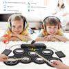 1 Box USB Portable Electronic Drum 7-Pads Folding Music Drums for Beginner Boys Girls