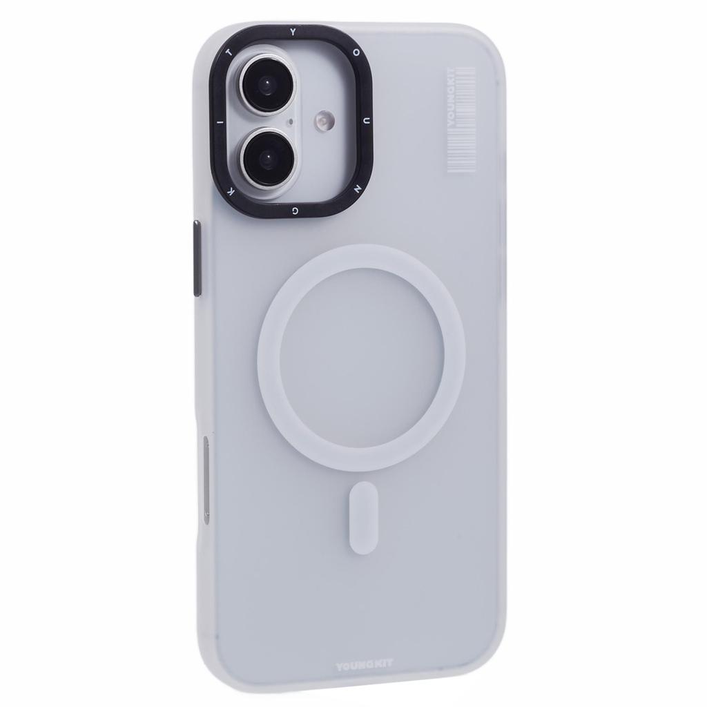 YOUNGKIT For iPhone 16 Pro Matte Case Compatible with MagSafe PET+TPU Shockproof Phone Cover