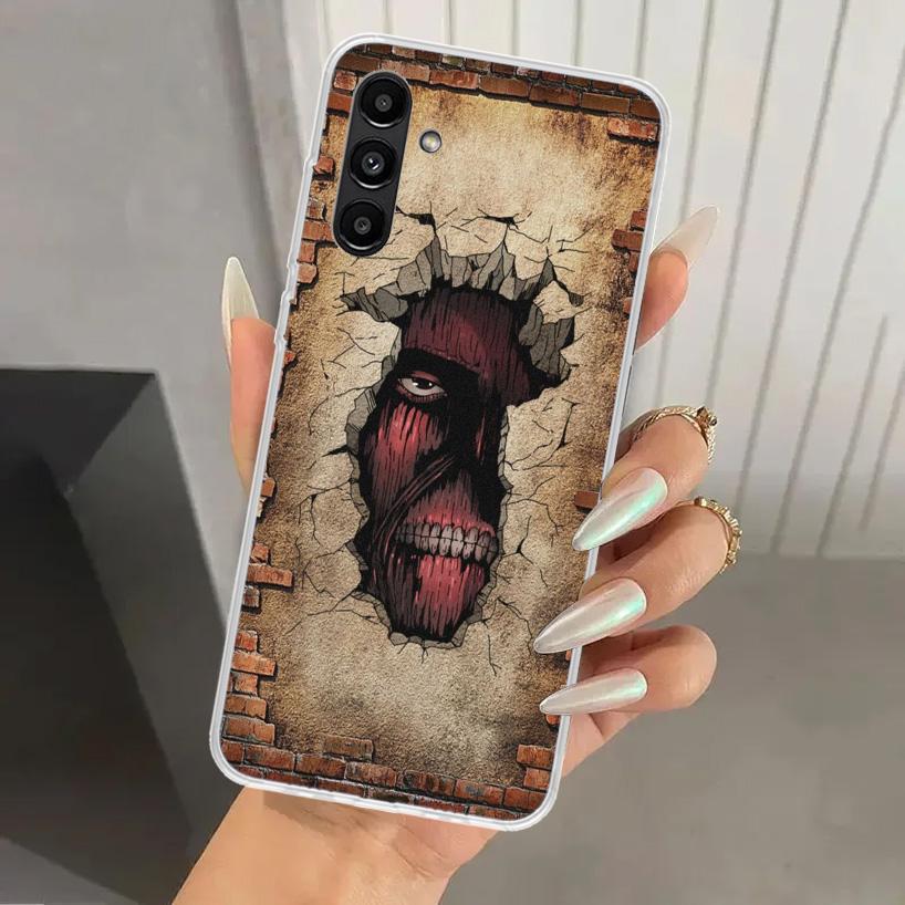 Чехол для телефона Attack Anime для Samsung Galaxy A16 A26 A36 A56 A15 A25 A35 A55 A14 A24 A34 A54 A13 A23 A33 A53 A05S A04S A03S A15 A2