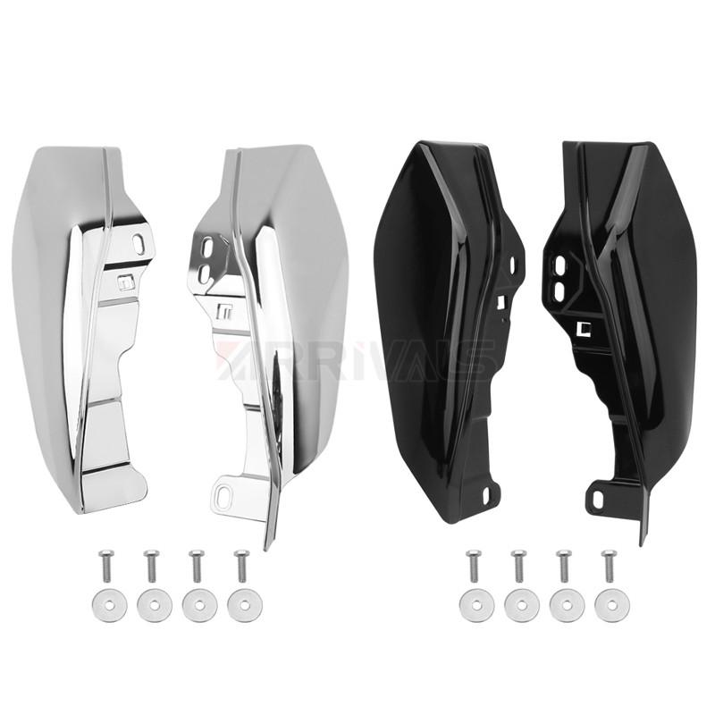 Мотоцикл Хром Черный Средний Тепловой Экран Рамы Дефлектор Воздуха Отделка Для Harley Touring Street Electra Glide Road King 2001-Позже