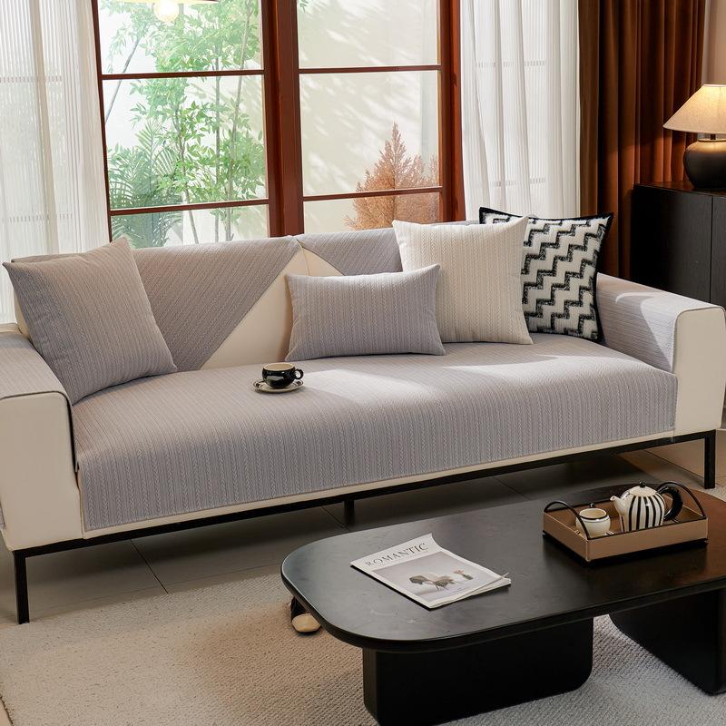 Новая высококачественная легкая французская диванная подушка, универсальный нескользящий чехол для диванной подушки на все времена года, легкая роскошная ткань для чехла дивана