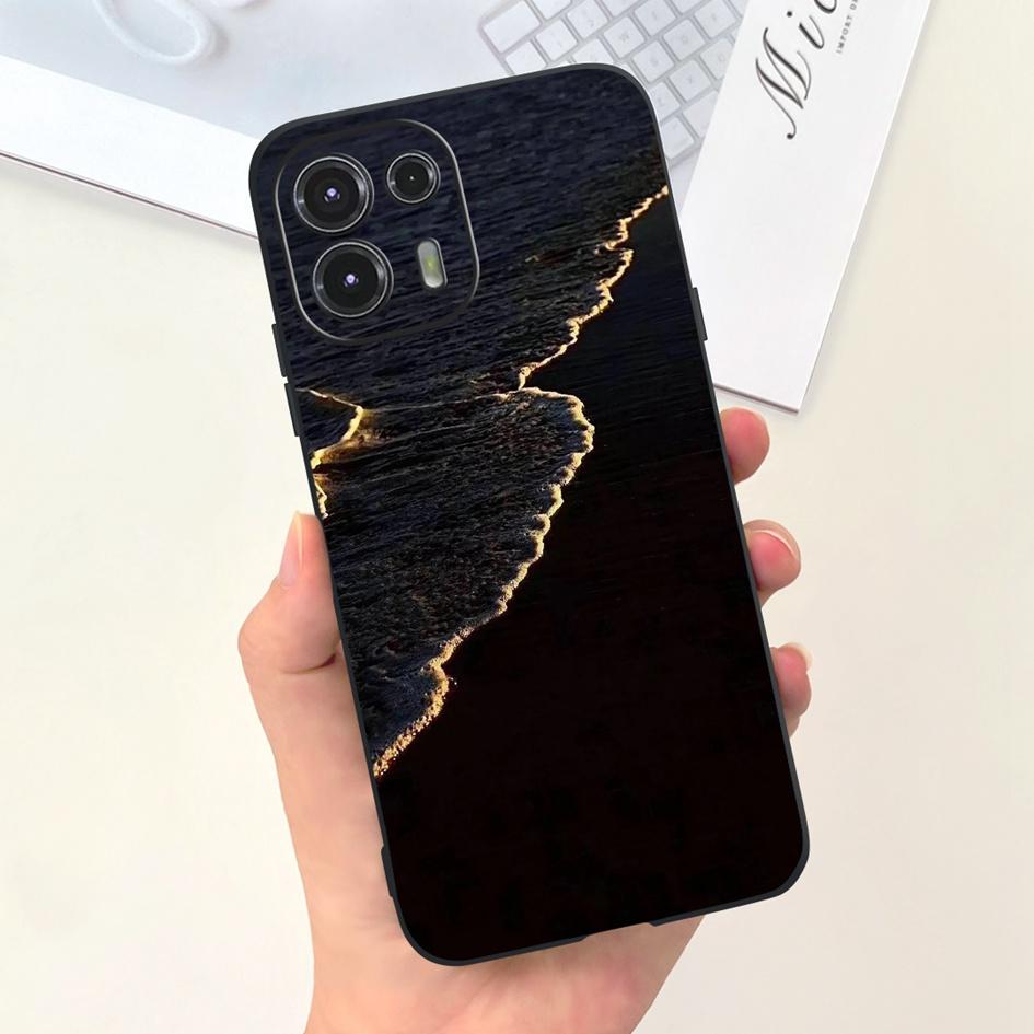 Чехол для Moto Edge 20 Lite XT2139-1 Funda Модный Расписной Черный Мягкий Силиконовый Защитный Чехол Для Motorola Edge 20 Fusion Coque