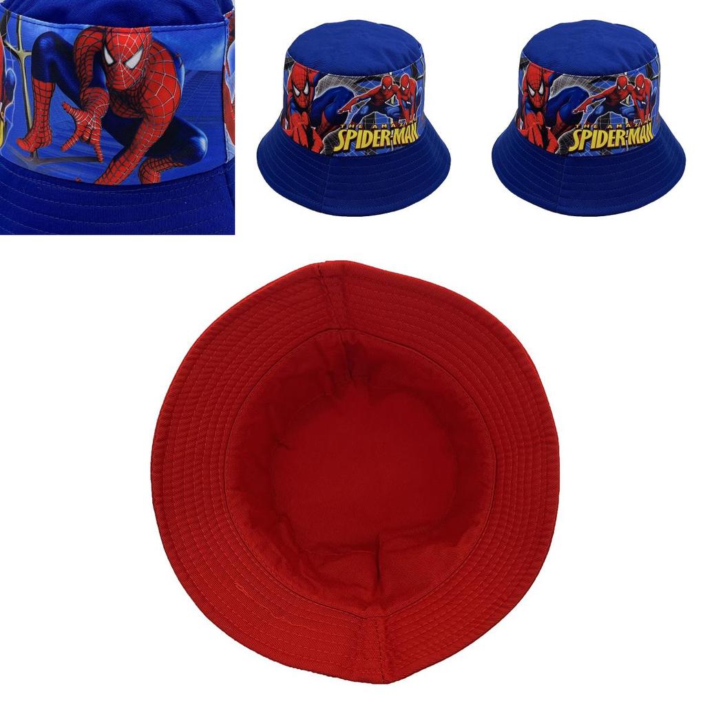 Spider Man Childrens Sun Hat With Wide Brim And Breathable Cotton For Summer