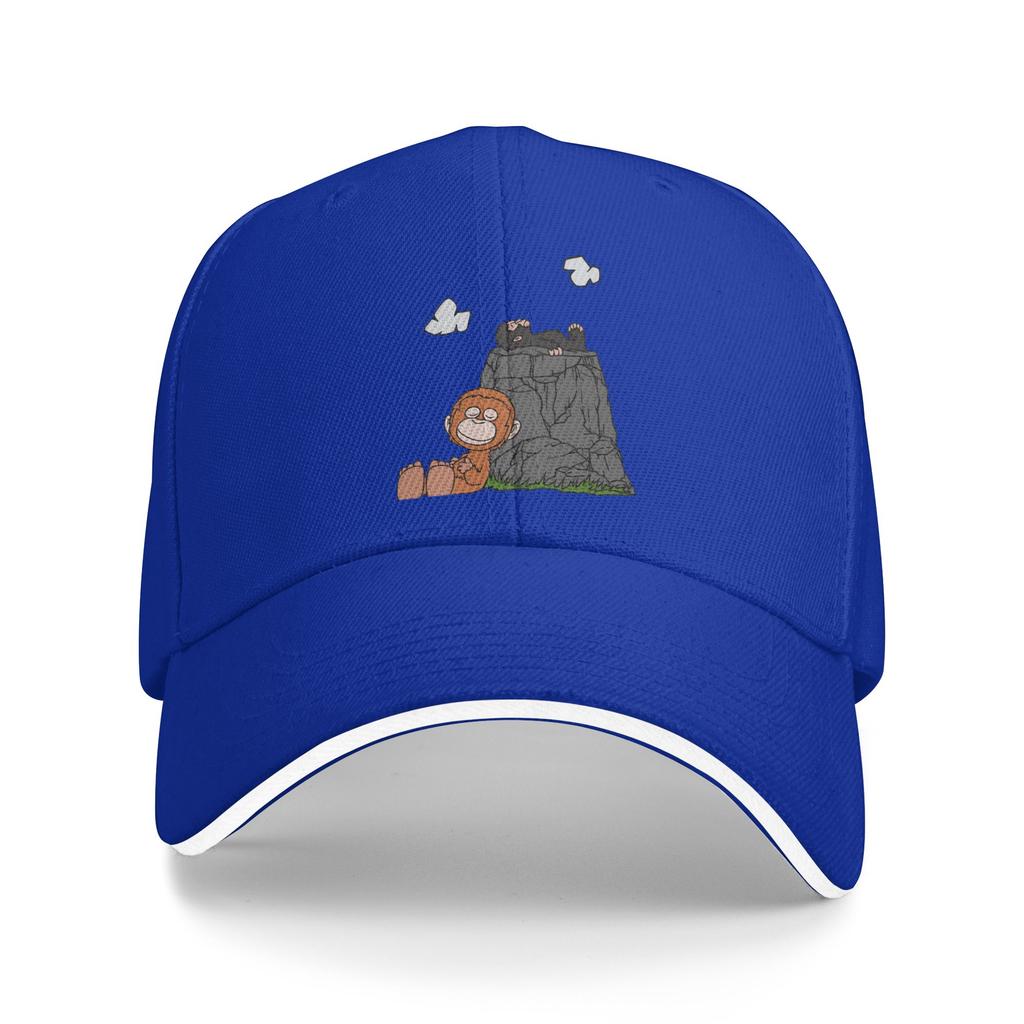 Monkey Punch Sun Baseball Cap Spring Women Unisex  Print Trucker Hat Adjustable Casual Outdoor Sport Snapback Cap