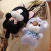 Stuffed Cartoon Animal Keychain Soft Cat Plush Keyring Plush Koala Bag Pendant  Kids Gifts