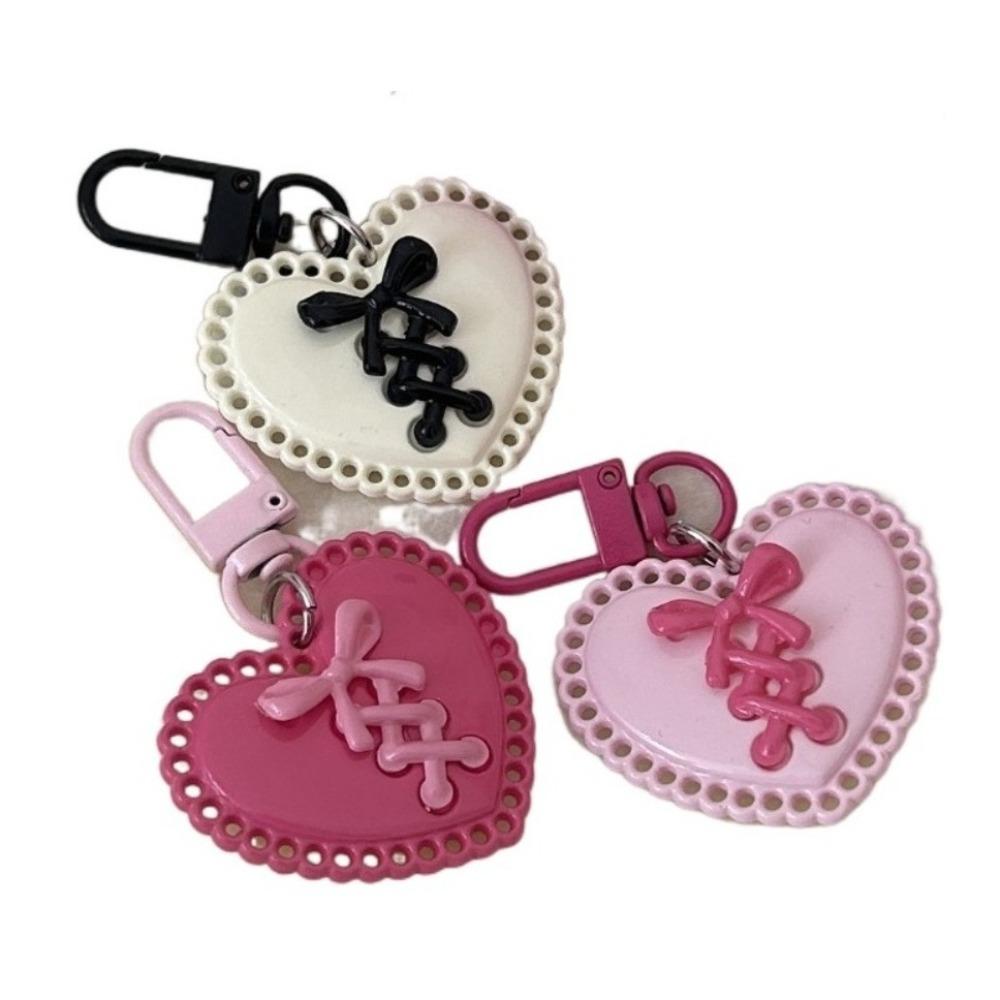 Heart Backpack Pendant Multi-color Bag Accessories Sweet Y2K Key Chain Girl