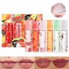 6 PCs Suit Transparent Colourless Lip Oil Lip Balm Fruit Lip Oil Moisturizing Moisturizing Moisturizing Beads Lip Oil