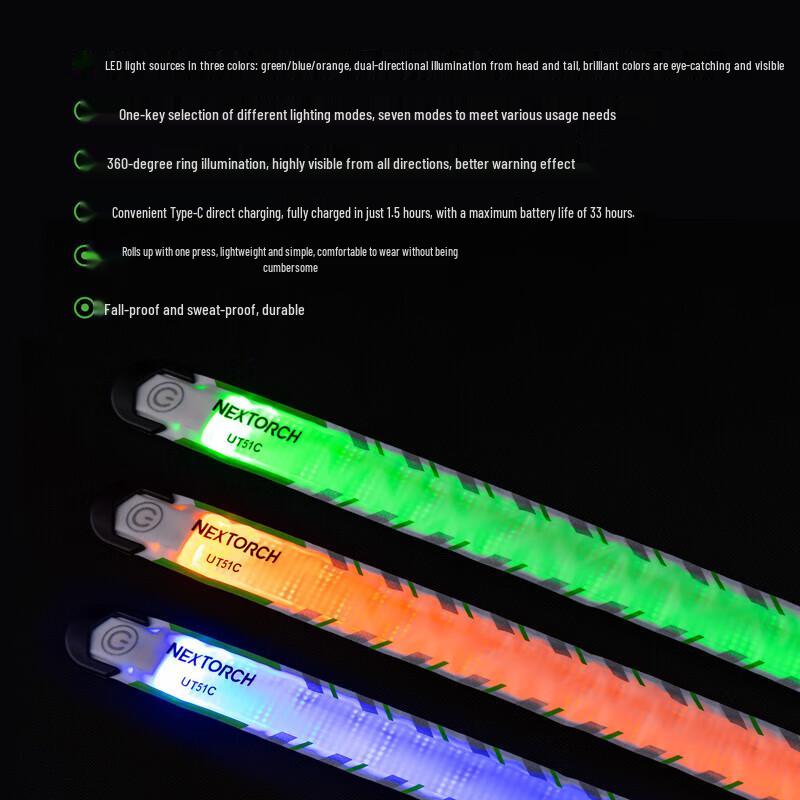 Перезаряжаемый браслет безопасности NITECORE UT51C
