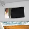 Car Sun Visor Mirror: Durable Stainless Steel, Available In Large/Small, Round/Square Shapes.