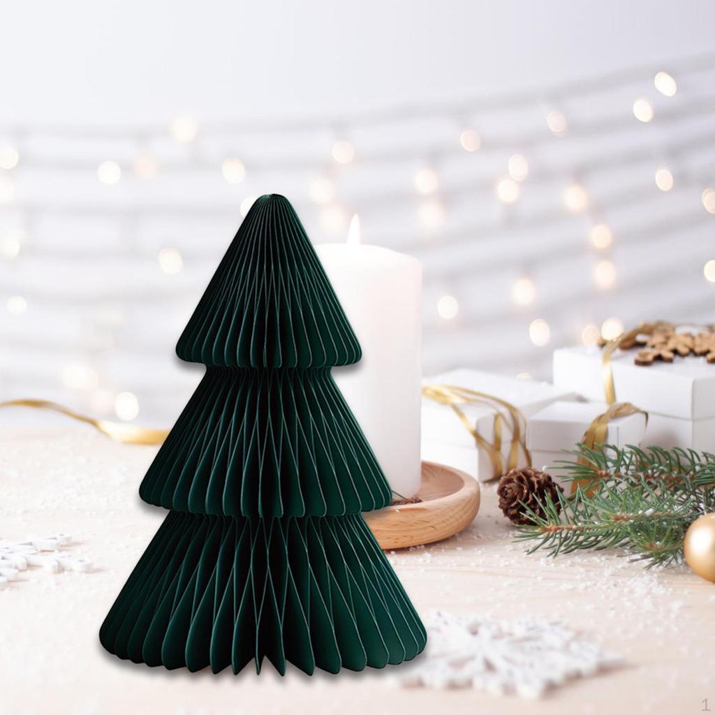 Бумажный декор Рождественской елки 3D Соты Современное декоративное украшение Настольное