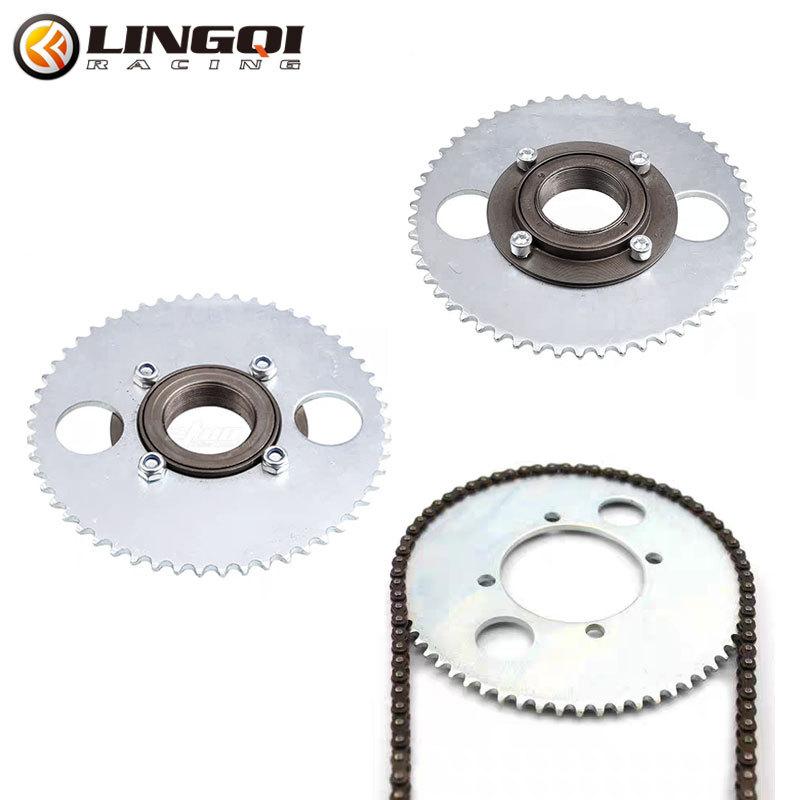 LINGQI Pit Dirt Bike Motorcycle T8F Front Rear Chian Sprocket 36T 54T 64T Teeth ATV Chain Gear Plate for Mini Pocket Bike Moto