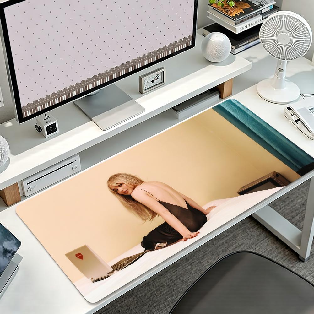 Singer S-Sabrina C-Carpenter Short n Sweet S Non-slip Thickened MousePad Student Cushion Large Writing Gaming Lockedge Office