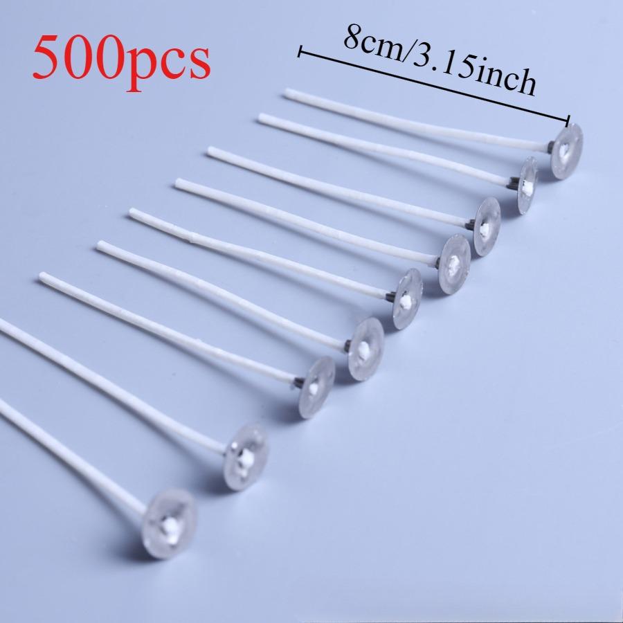 100 шт/500 шт 6,5-16 см фитили для свечей бездымный воск чистый хлопок сердечник для самостоятельного изготовления свечей предварительно вощеные фитили принадлежности для вечеринок