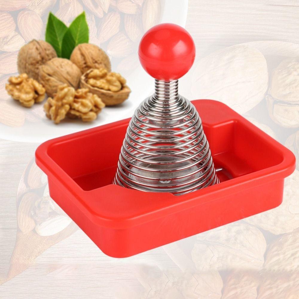 Professional Walnut Plier Stainless Steel Nut Shell Opener Spiral Spring Nutcracker  Pecans