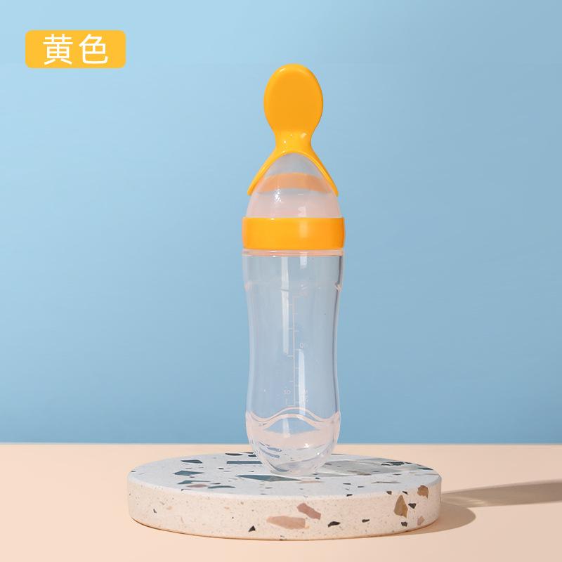 Силиконовая бутылочка для кормления новорожденных, тренировочная ложка для риса, детские хлопья, пищевая добавка, кормушка, безопасная посуда, инструменты