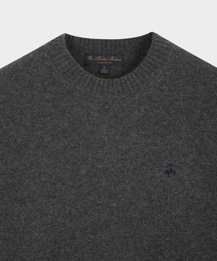 Свитер однотонный из шерсти и кашемира BROOKS BROTHERS (Древесный уголь) (Bbwrmbf402)