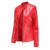 Fashion Women's Leather Jacket PU Leather Short Coat Stand Collar Jacket Women's Spring and Autumn Thin Leather Jacket