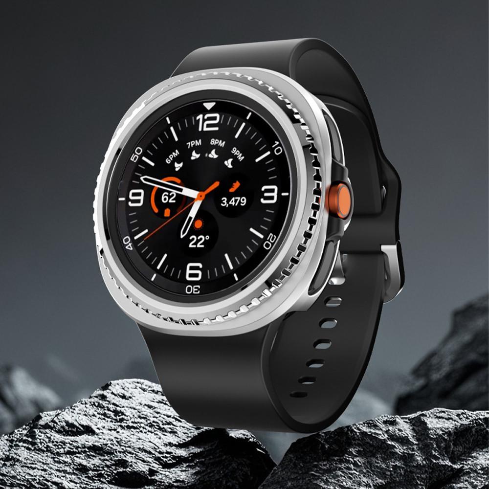 Накладка+Чехол-бампер для Samsung Galaxy Watch 8 classic 46мм Защитное кольцо Защитный жесткий PC Бампер Чехол Galaxy Watch 8 classic защитный