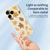 For iPhone 17 Pro Case Maple Leaves Pattern Printing Straight Edge TPU Phone Back Cover