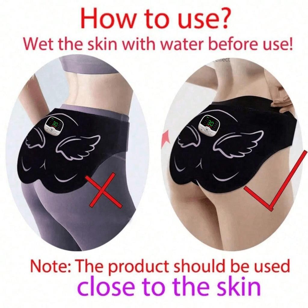 EMS Muscle Stimulator Hip Trainer For Hip Lifting Body With Remote Control USB Recharge Need Close With The Skin Use