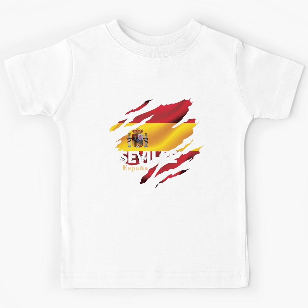 Seville spain flag souvenir Kids T-Shirt