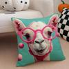Cute Colorful Art Animal Bubble Fashion Tiger Cushion Cover Throw Pillow Cover Hidden Button Durable Polyester Chair Cushion