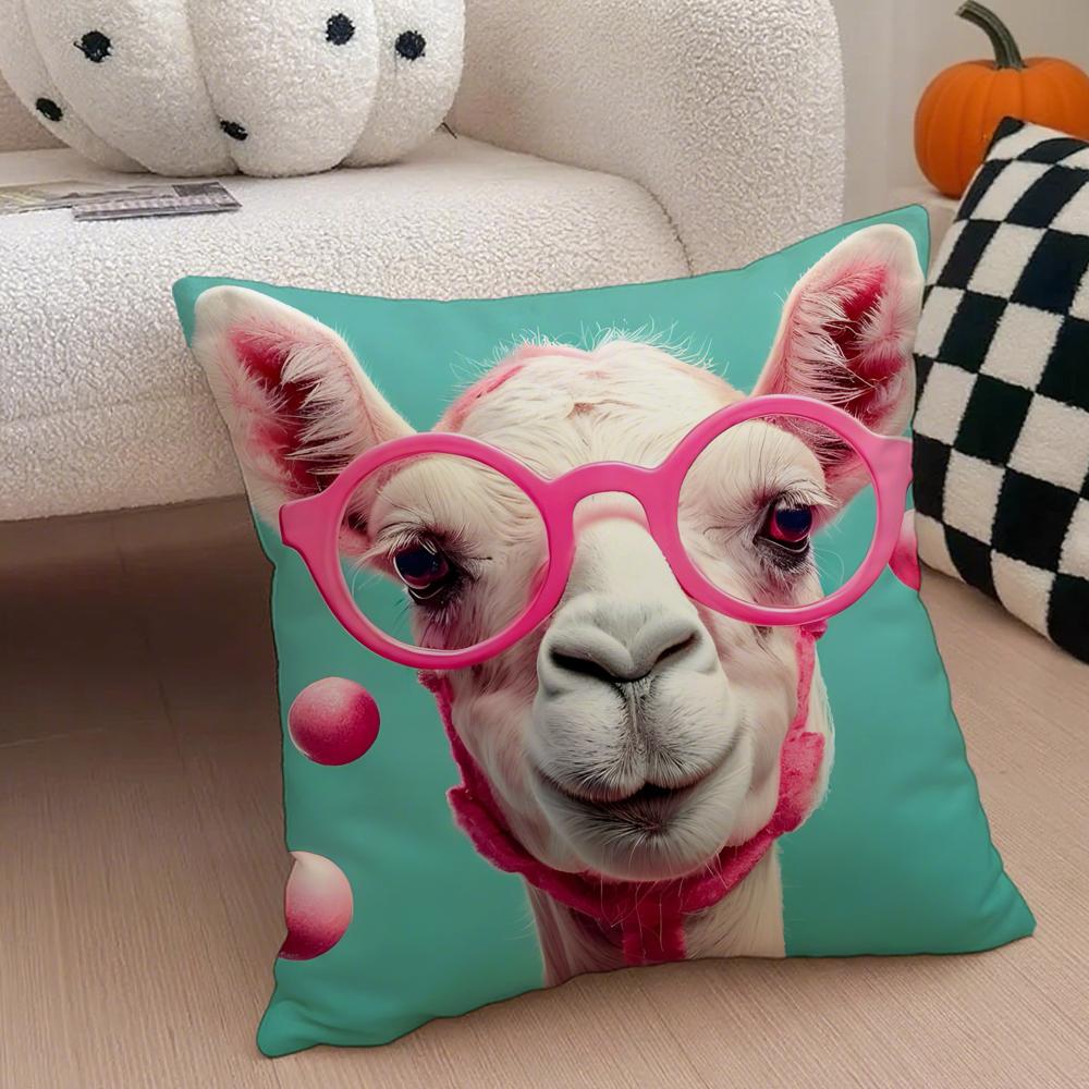 Cute Colorful Art Animal Bubble Fashion Tiger Cushion Cover Throw Pillow Cover Hidden Button Durable Polyester Chair Cushion