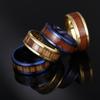 European & American-Style Teak Titanium Wedding Rings